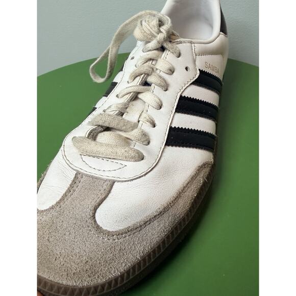 Adidas Samba Original Vegan Mens Shoes White Black Gum Bottom Sneakers Size 8 main image 6